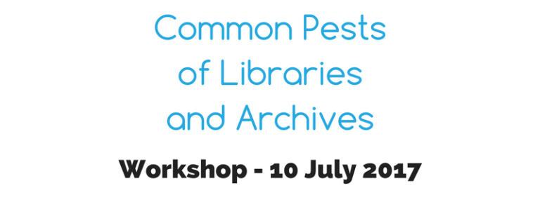 Museum Pest Management workshop - 16 March 2017